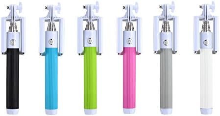 Selfie Stick, Monopod Extendable, Built-in BLUETOOTH for Apple / Android Dual Mode Integration: IOS iPhone 6s, 6s Plus, 6, 6 Plus, 5S, 5C, 4, 4S, 3GS, 3, 2, Samsung Galaxy S6, S5, Note5 (Grey)