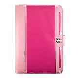 Magenta Pink Protective Slim and Durable Professional Faux Leather Portfoli ....