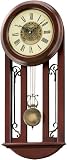 Seiko Wall Pendulum Clock Dark Brown Case Westminster/Whittington Chime  #QXH041BLH