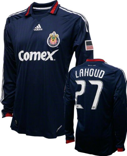 Michael Lahoud Game Used Jersey: Club Deportiva Chivas USA #27 Long Sleeve Away Jersey