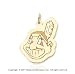 14k Y Gold Cleveland Indians Smiling Mascot Pendant