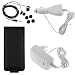 (6 Colors Available) GTMax Permium Durable Leather Flip Carrying Case + Car Charger + Home Charger + Stereo Candy Soft Gel Headset 3.5mm for Apple iPod Nano 16GB 8GB 5th 5G Generation NEWEST MODEL