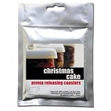 Review   / Christmas Cake Scented Aroma Coasters (Pack of 6)