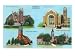 Amarillo, Texas - View of the City Churches, Sacred Heart, 1st Baptist, Polk St. Meth...