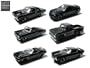 Set of 6 Black Bandit Collection 1/64 Series 2