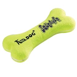 KONG Air Dog Squeaker Bone Dog Toy, Large, Yellow