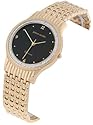 Pierre Cardin Fine Wrist Watch - Men's Gold-Tone Black Face Diamond Collection Watch