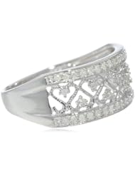 Sterling Silver Multi-Heart Diamond Ring (0.20 cttw, I-J Color, I2-I3 Clarity)