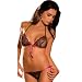 Sexy Black Sheer Lace Tie Up Bra with Matching Thong 2 Piece Set