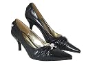 Diamante Kitten Heels Patent Court Shoes