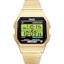 Timex Men's Classic Digital Gold-Tone Expansion Band Stainless Steel Bracelet Watch #T78677