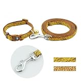 Safari Extra Fine Weave Nylon Collar & Leash Set for Dogs and Cats