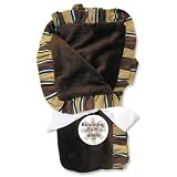 Trend Lab Receiving Blanket in Brown Velour with... by Trend Lab