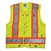 Surveyor Vest, Mens, ANSI CLASS 2, Green, XL