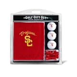 USC Trojans Golf Towel with Golf Balls Gift Set