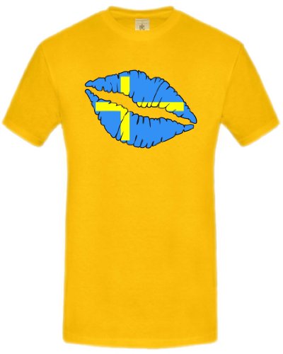 FUSSBALL WM 2014 – SCHWEDEN FAN 3193(H-G) Gr. L