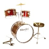 Mendini 3-Piece Wine Red Junior Drum Set