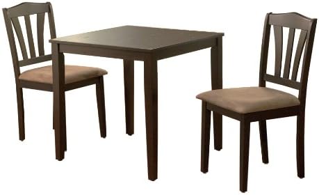 The Mezzanine Shoppe Metropolitan Modern 3 Piece Dining Room Set, Espresso