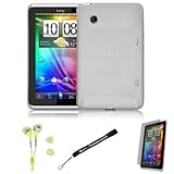 White Cover Protective Slim Durable Silicon Skin Case for HTC Flyer 3G WiFi ....