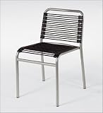 Euro Style 0-2650 Bungie-L Stacking Chrome/Black 4 Pack