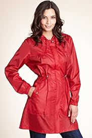 Hooded Shower Resistant Plain Parka