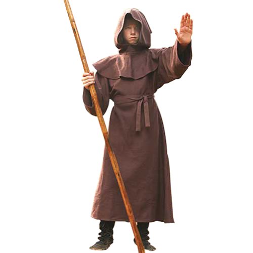 Monk's Robe for Children - Halloween Costumes - Wizard, Priest, Mage, Cleric Robe