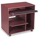 Safco Ready-to-Use Computer Workstation Mahogany