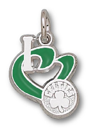 NBA Boston Celtics Pendant - Enamel I Heart Logo Design