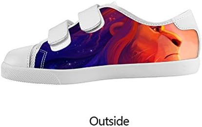 Girl's Velcro Canvas Shoes lion king Velcro Canvas Shoes -2M US
