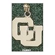 Columbia Univ Ny "Cu" Interlocked Charm/Pendant -14K/10K, Stainless Steel or Gold Plated