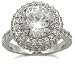 3 Carats Prong Set CZ Engagement Ring