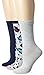 Betsey Johnson Women's Three-Pack Party Animal Crew Socks