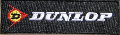 DUNLOP MOTORSPORT Tires Logo Car Motorcycles Sponser Racing Biker Team Club Jacket T-shirt Patch Sew Iron on Embroidered Emblem Badge Sign