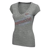 NFL Gray WMNTF10 VNECKBRONC - M