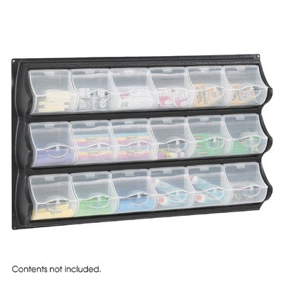 Safco Model 18 Pocket Panel Bins, Black (6112BL) On Sale