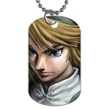 2 Sided Dog Tag of Legend of Zelda Portrait (Adventure of Link, Link to the Past, Link's Awakening, Ocarina of Time, Majora's Mask, Four Swords, Wind Waker, Minish Cap, Twilight Princess, Phantom Hourglass, Spirit Tracks)