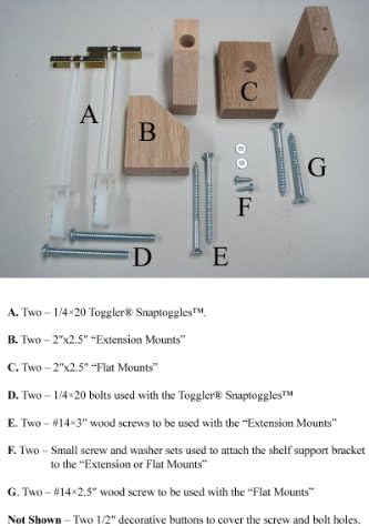 Mounting Kit - Hanging Window Plant Shelves