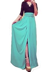 Sexy V-neck Plunging Neck Polyester/Spandex Natural   Waistline Belted Lace Floral Print Prom Dress/Maxi Dress  With a Sash 