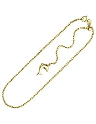 14 Karat Yellow Gold Anklet 11 Inch Long