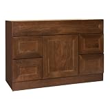 Coastal Collection SRO-4821 San Remo Series Black Walnut with Chestnut Finish Vanity Base with Both Side Drawers, 48-Inch-by-21-Inch