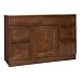 Coastal Collection SRO-4821 San Remo Series Black Walnut with Chestnut Finish Vanity Base with Both Side Drawers, 48-Inch-by-21-Inch