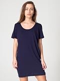 American Apparel Sheer Rib Short Sleeve Tunique