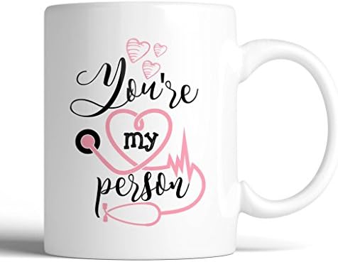 Grey's Anatomy You're My Person 11oz Ceramic Coffee Mug | Birthday Gift, Gift for Him, Gift for Her, Coffee Lover Gift, Best Friend Mug