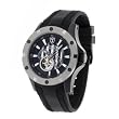 Detomaso Classic Herren-Armbanduhr Carrara Automatik Schwarz Silicone Dt1018-A