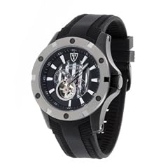 Detomaso Classic Herren-Armbanduhr Carrara Automatik Schwarz Silicone Dt1018-A