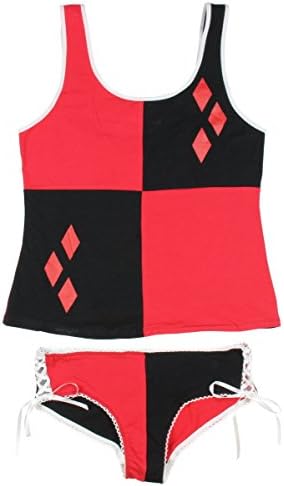 DC Comics Harley Quinn Lace Back Cami/Panty Set (Medium)