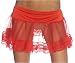 Lace Petticoat Crinoline Short Skirt Slip Red
