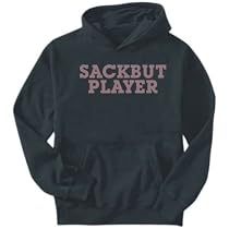 Sweatshirt Black " Sackbut Player " / Simple - Classic Instruments