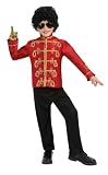 Michael Jackson Costume, Child's Deluxe Military Jacket, Red Costume