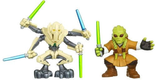 Star Wars 2010 Galactic Heroes 2Pack Kit Fisto General Grievous
